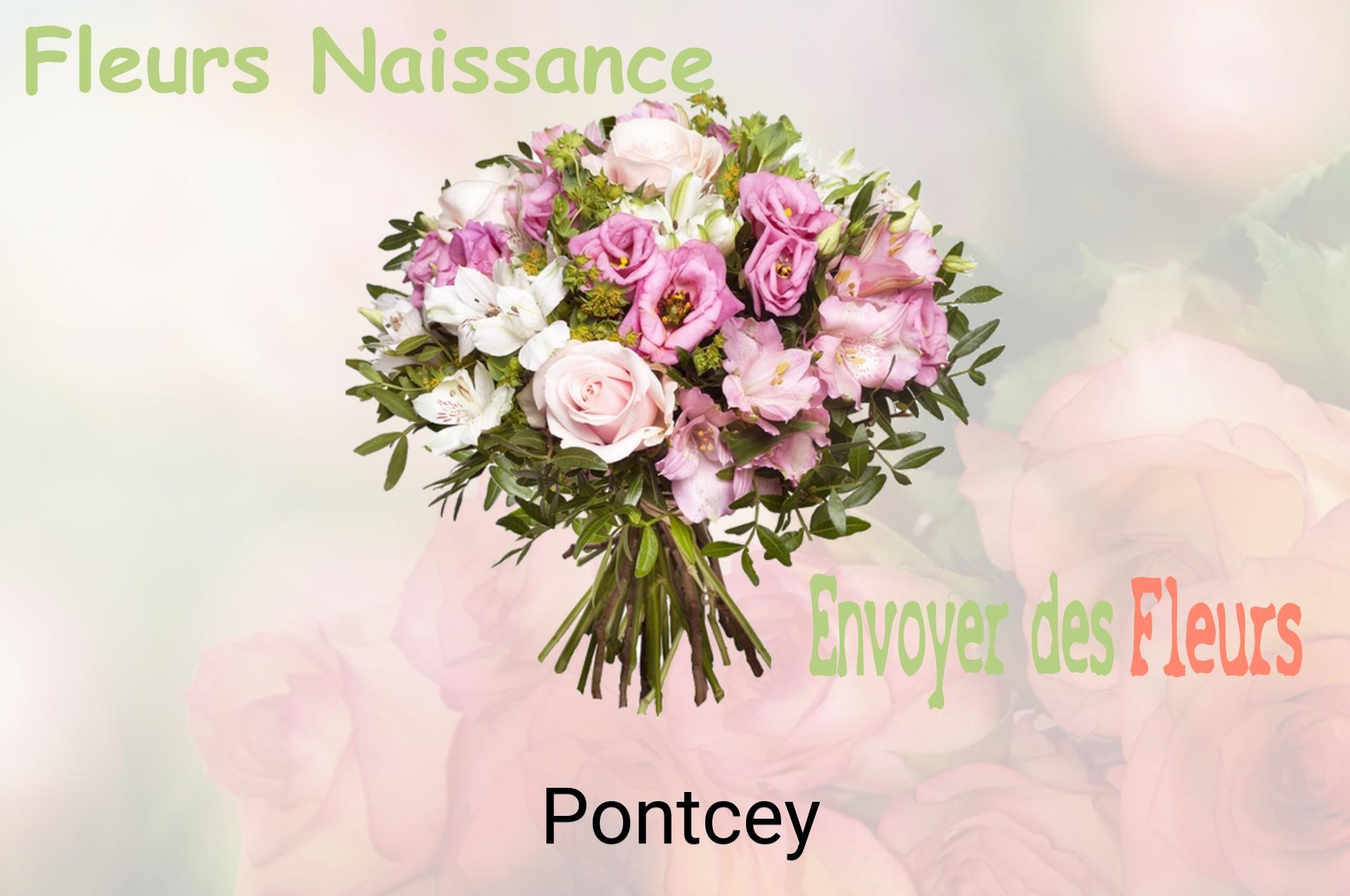 Bouquet de fleurs de naissance livré à Pontcey